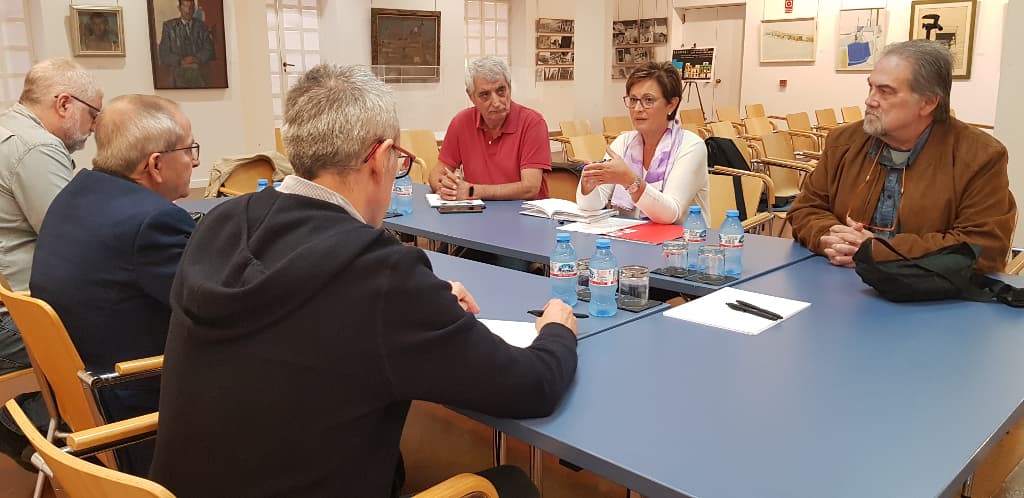 Momento de la reunión celebrada en el Colegio de Arquitectos de Almería.